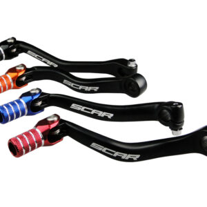 SCAR Schalthebel schwarz matt/Endstück orange KTM SX65 1081952001 - 2