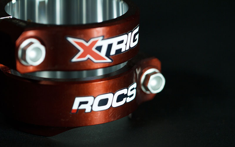XTRIG Rocs Dreifachschelle Offset 14mm PHDS Blau KTM SX85 1081073002-2
