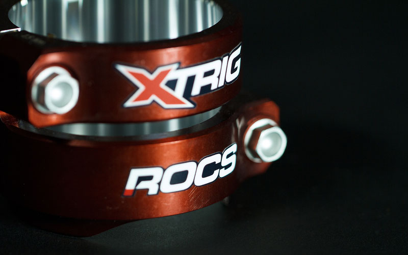XTRIG Rocs Dreifachschelle Offset 14mm PHDS Orange KTM SX85 1081073001-2