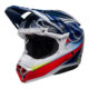 BELL Moto-10 Spherical Helm Solid - Blau/Weiß 1