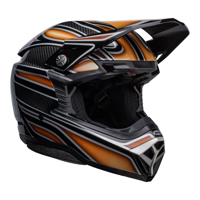 BELL Moto-10 Spherical Helm Solid - Schwarz/Kupfer 2