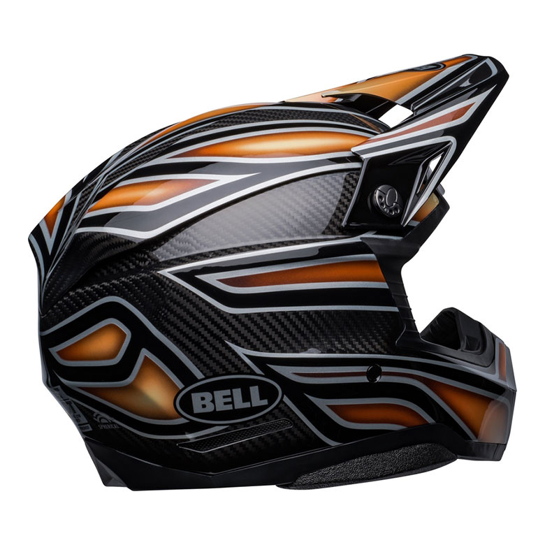 BELL Moto-10 Spherical Helm Solid - Schwarz/Kupfer 5