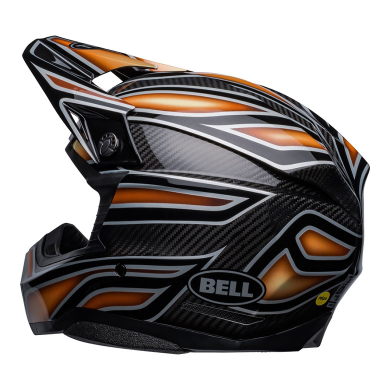BELL Moto-10 Spherical Helm Solid - Schwarz/Kupfer 6