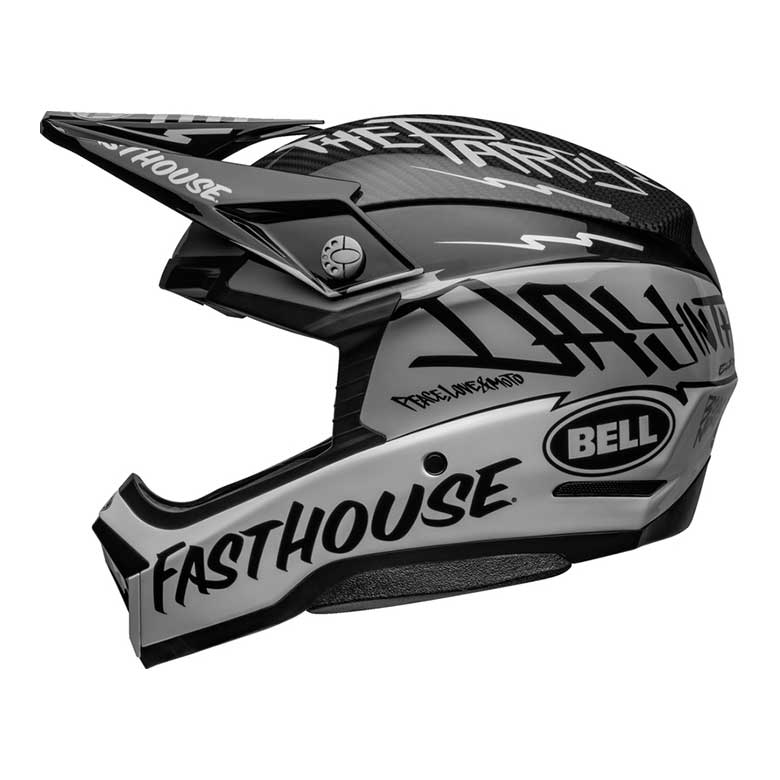 BELL Moto-10 Spherical Helmet - Fasthouse DID 22 Gloss Black/White 1