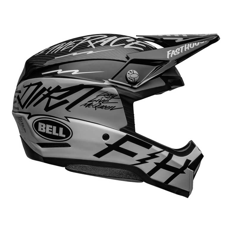 BELL Moto-10 Spherical Helmet - Fasthouse DID 22 Gloss Black/White 2
