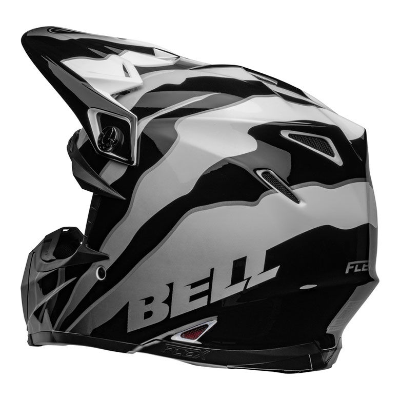 BELL Moto-9s Flex Claw Helm - Schwarz/Weiß 5