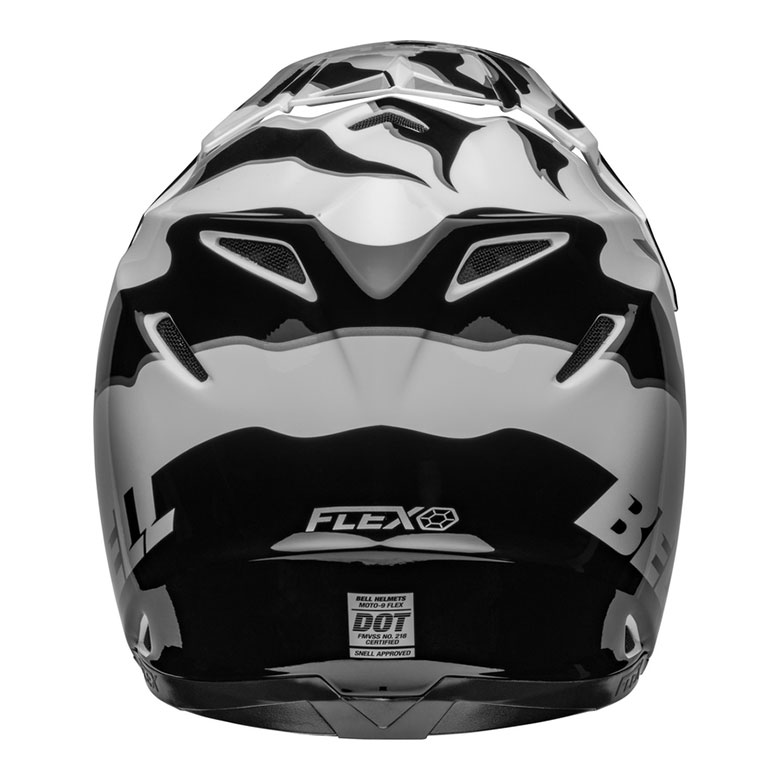 BELL Moto-9s Flex Claw Helm - Schwarz/Weiß 8