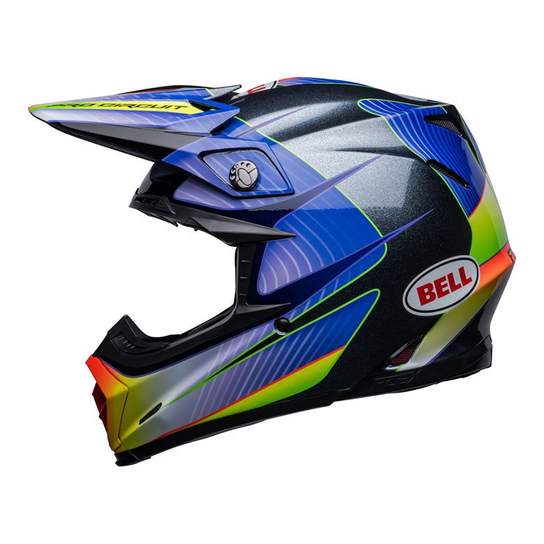 BELL Moto-9s Flex Pro Circuit 23 Helm - Silber Metallic Flake 8007491002 5