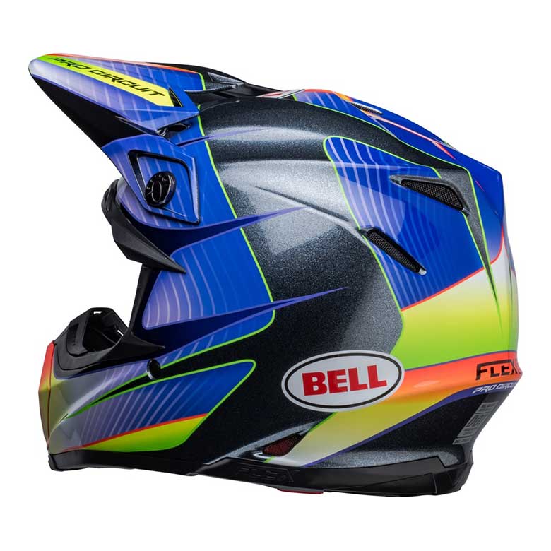 BELL Moto-9s Flex Pro Circuit 23 Helm - Silber Metallic Flake 3