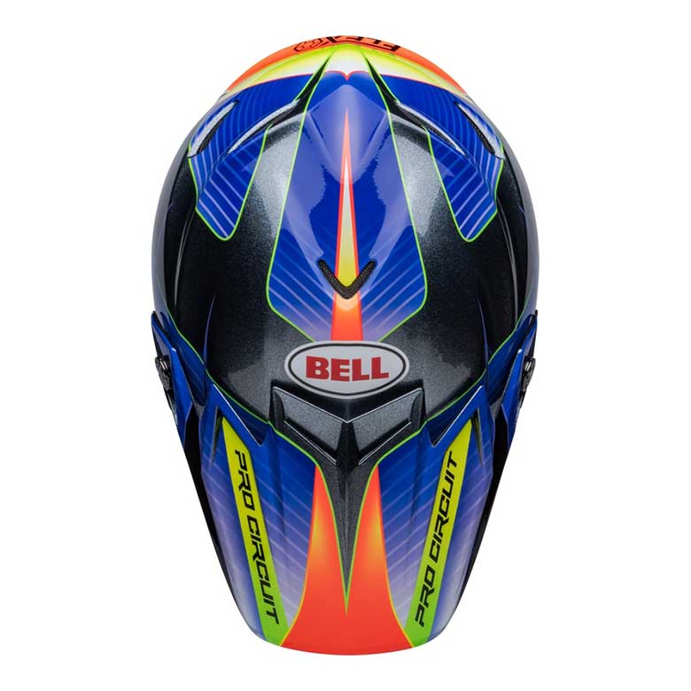 BELL Moto-9s Flex Pro Circuit 23 Helm - Silber Metallic Flake 9
