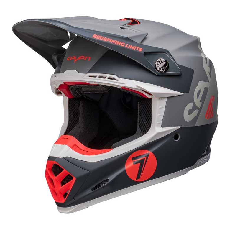 BELL Moto-9s Flex Seven Vanguard Helm - Matte Kohle/Orange 1