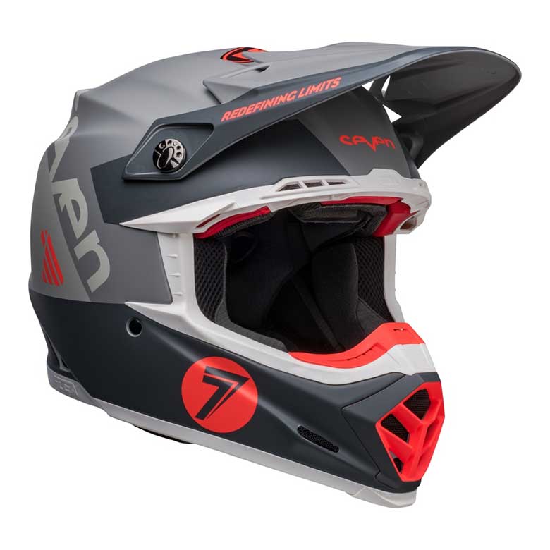 BELL Moto-9s Flex Seven Vanguard Helm - Matte Kohle/Orange 2