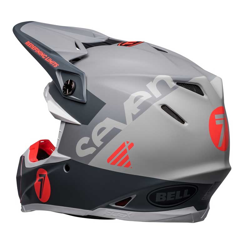 BELL Moto-9s Flex Seven Vanguard Helm - Matte Kohle/Orange 3