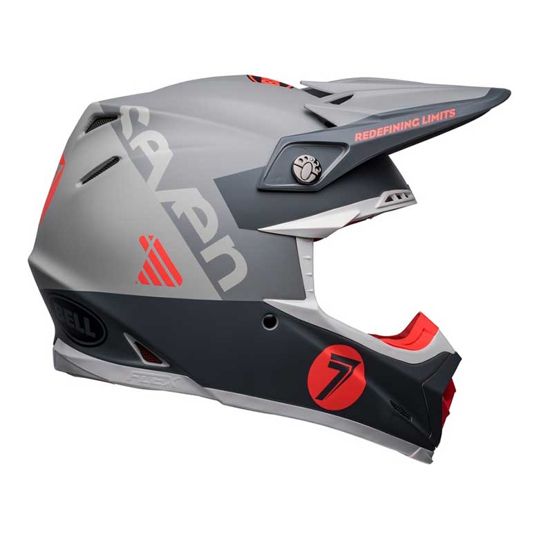 BELL Moto-9s Flex Seven Vanguard Helm - Matte Kohle/Orange 5