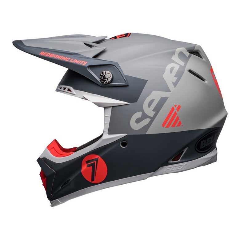 BELL Moto-9s Flex Seven Vanguard Helm - Matte Kohle/Orange 6