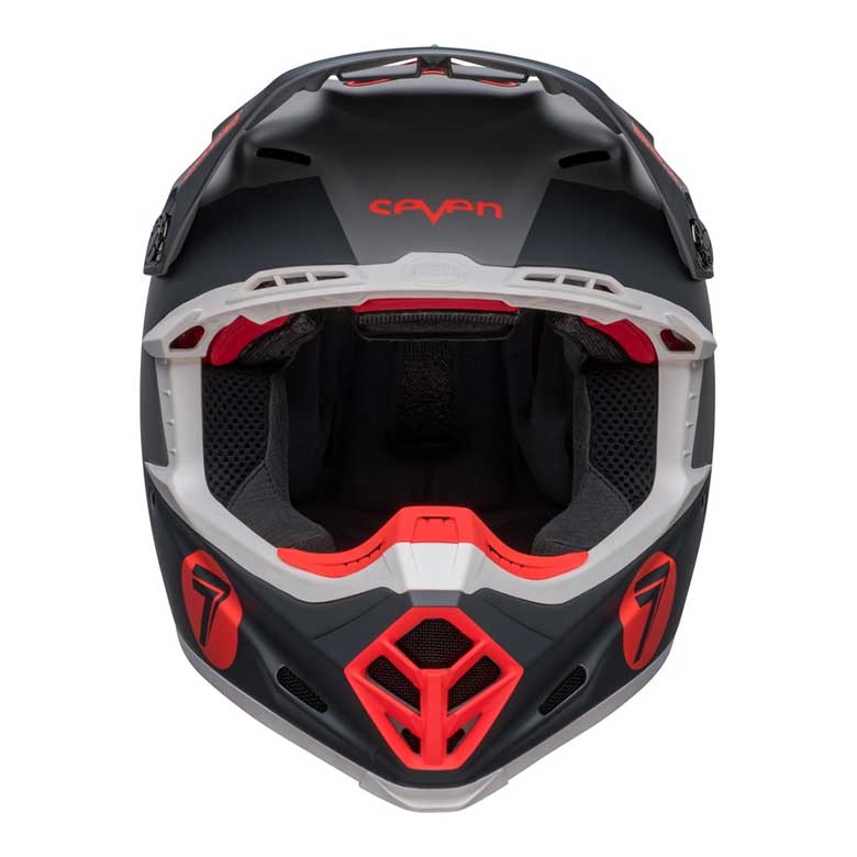 BELL Moto-9s Flex Seven Vanguard Helm - Matte Kohle/Orange 7