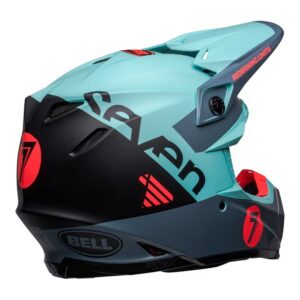 BELL Moto-9s Flex Seven Vanguard Helm - Mattes Aqua/Schwarz 4