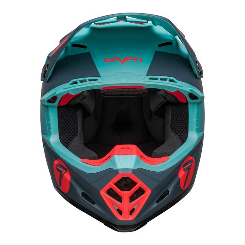 BELL Moto-9s Flex Seven Vanguard Helm - Mattes Aqua/Schwarz 7