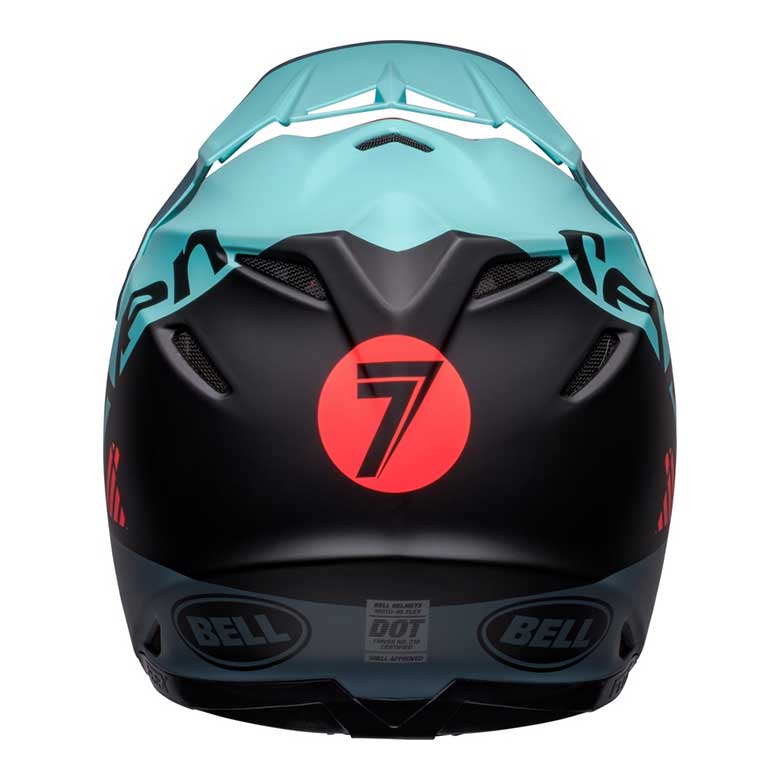 BELL Moto-9s Flex Seven Vanguard Helm - Mattes Aqua/Schwarz 8