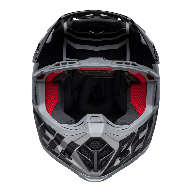 BELL Moto-9s Flex Sprint Helm - Matt/Glanz Schwarz/Grau 7