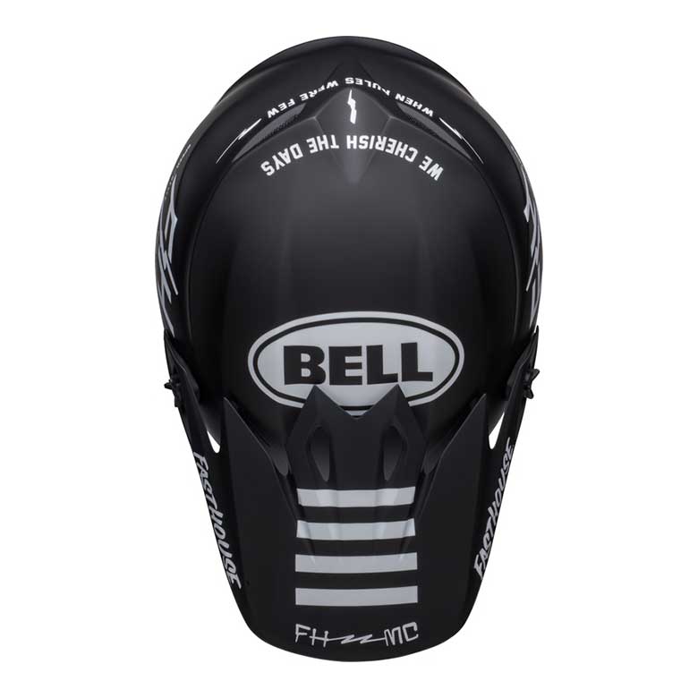 BELL MX-9 Mips Fasthouse Prospect Helm - Matt schwarz/Weiß 1