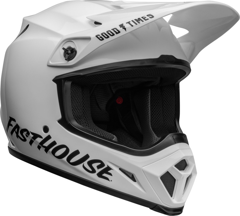 BELL MX-9 Mips Helm Fasthouse Gloss White/Black Größe M 3