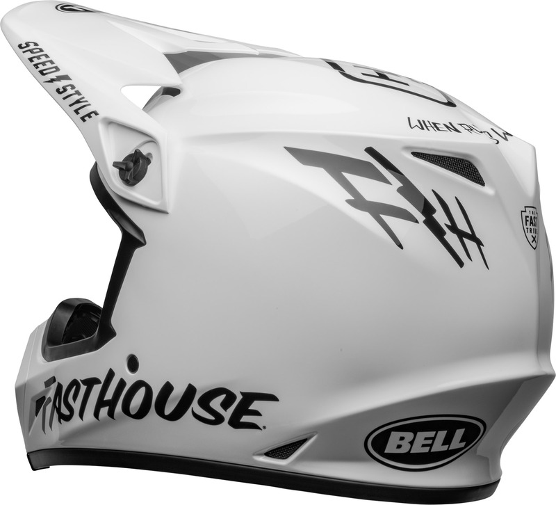 BELL MX-9 Mips Helm Fasthouse Gloss White/Black Größe M 6