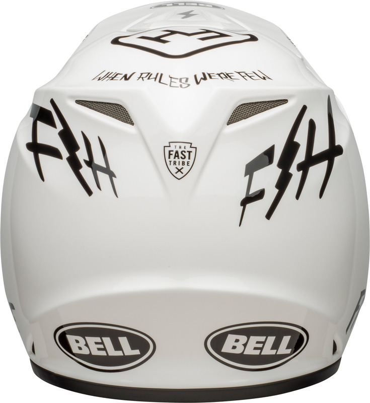 BELL MX-9 Mips Helm Fasthouse Gloss White/Black Größe M 8