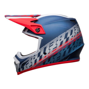 BELL MX-9 Mips Helm - Offset Matte Metallic Blue/White 4