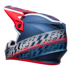 BELL MX-9 Mips Helm - Offset Matte Metallic Blue/White 6