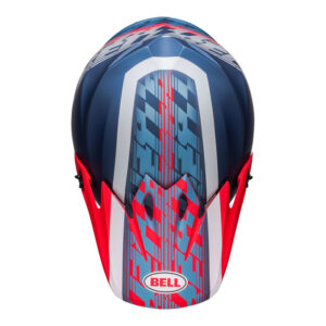 BELL MX-9 Mips Helm - Offset Matte Metallic Blue/White 9