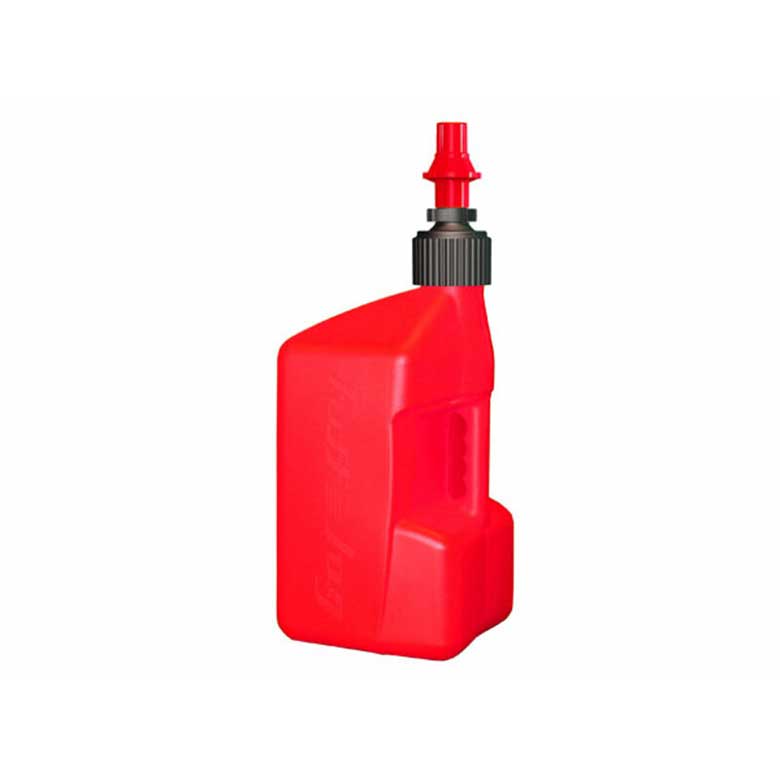 Benzinkanister Tuff Jug20l rot transparent - mit Schnellverschluss 1
