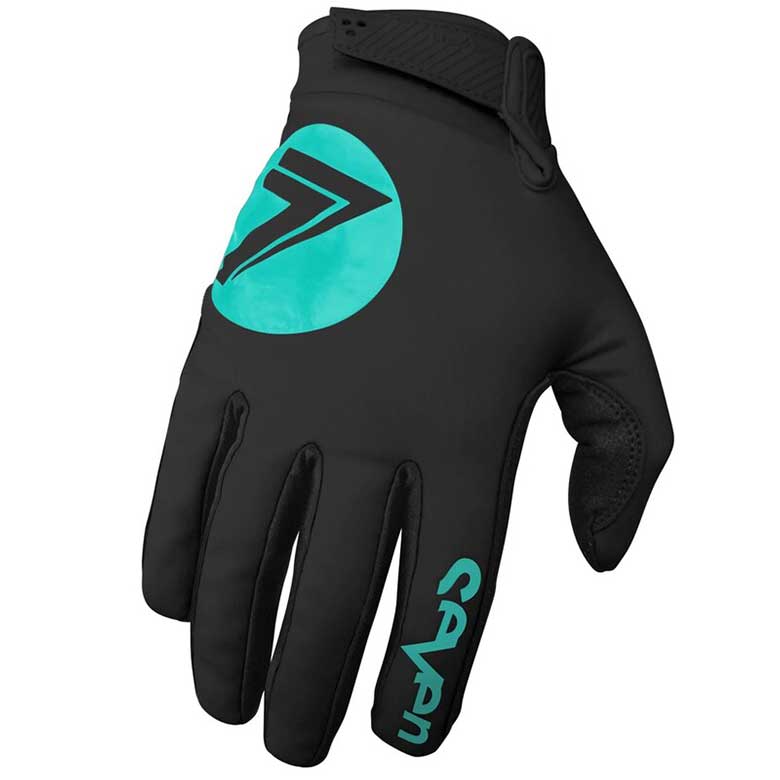 SEVEN Zero Kaltwetter Handschuhe - Schwarz/Aqua L 1