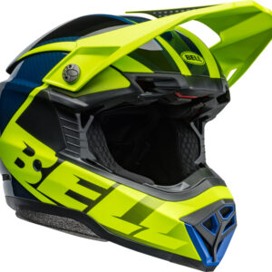 BELL Moto-10 Spherical Helm - Sliced Matte/Gloss Retina/Blue  in Größe XL