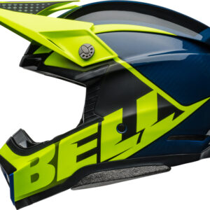 BELL Moto-10 Spherical Helm - Sliced Matte/Gloss Retina/Blue  in Größe XL