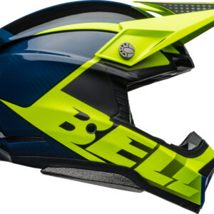 BELL Moto-10 Spherical Helm - Sliced Matte/Gloss Retina/Blue  in Größe XL