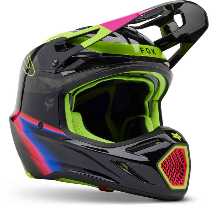 FOX V3 RS ENERGY HELMET [BLK] 2XLarge