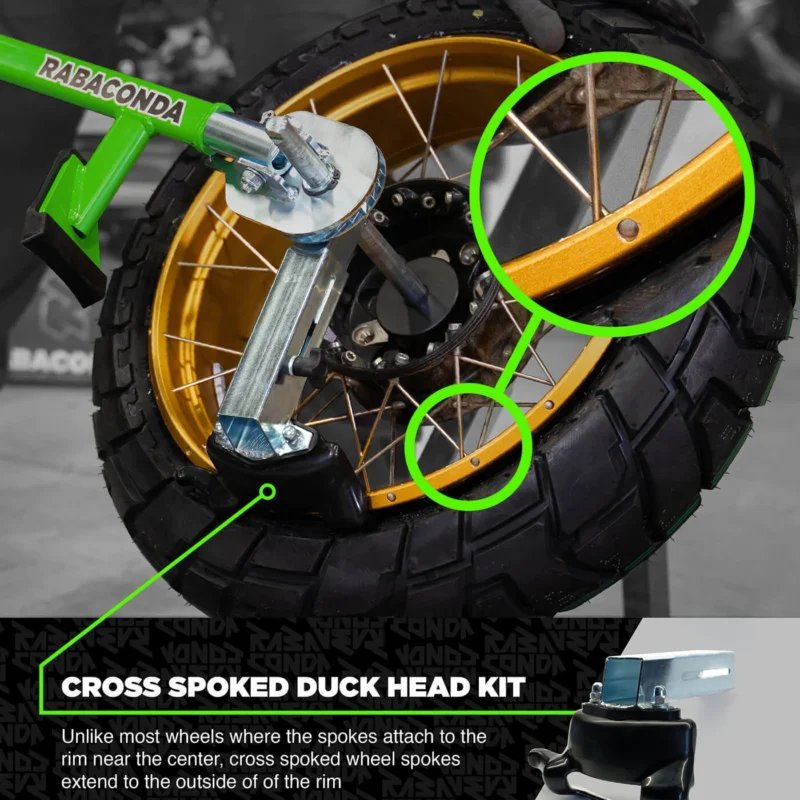 Rabaconda Replacement Duck Head for Cross-Spoked Wheels ( Street)