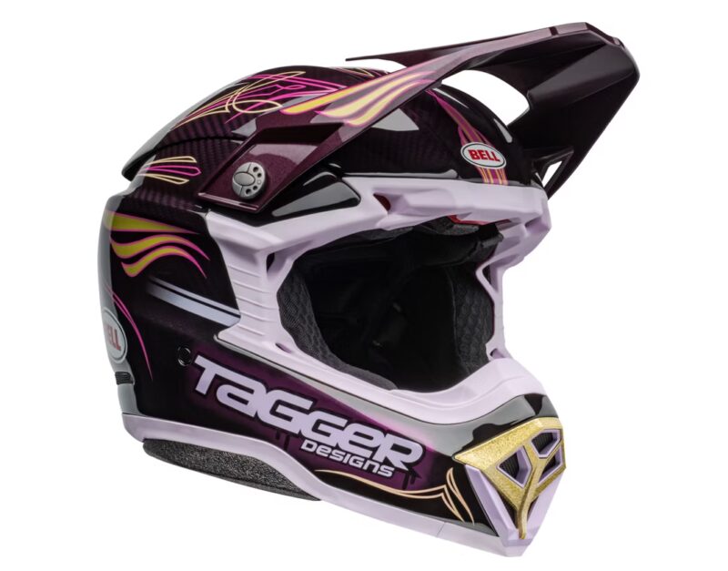 BELL Moto-10 Spherical Helm - Tagger Purple Haze