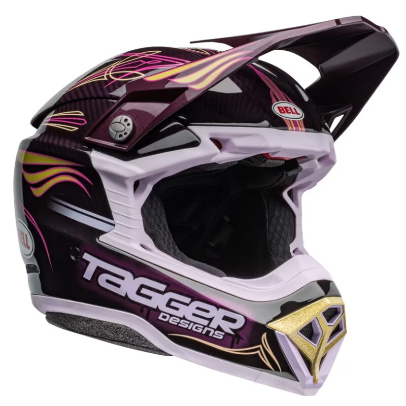 BELL Moto-10 Spherical Helm - Tagger Purple Haze