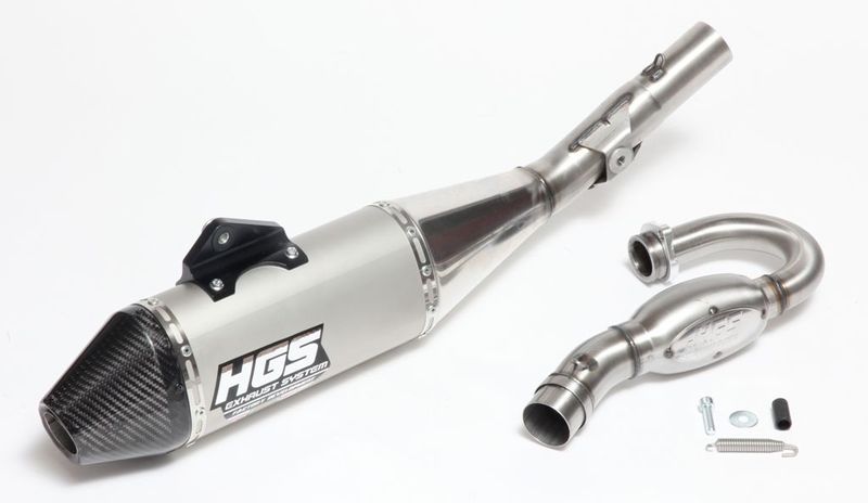 HGS Exhaust system 4T Complete set Triumph TF250X 24-.. Carbon end cap