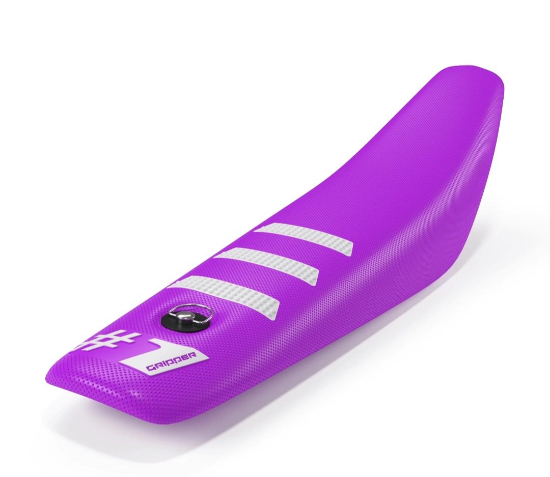 LIGHT RIB MINI Seat Cover - Purple/White