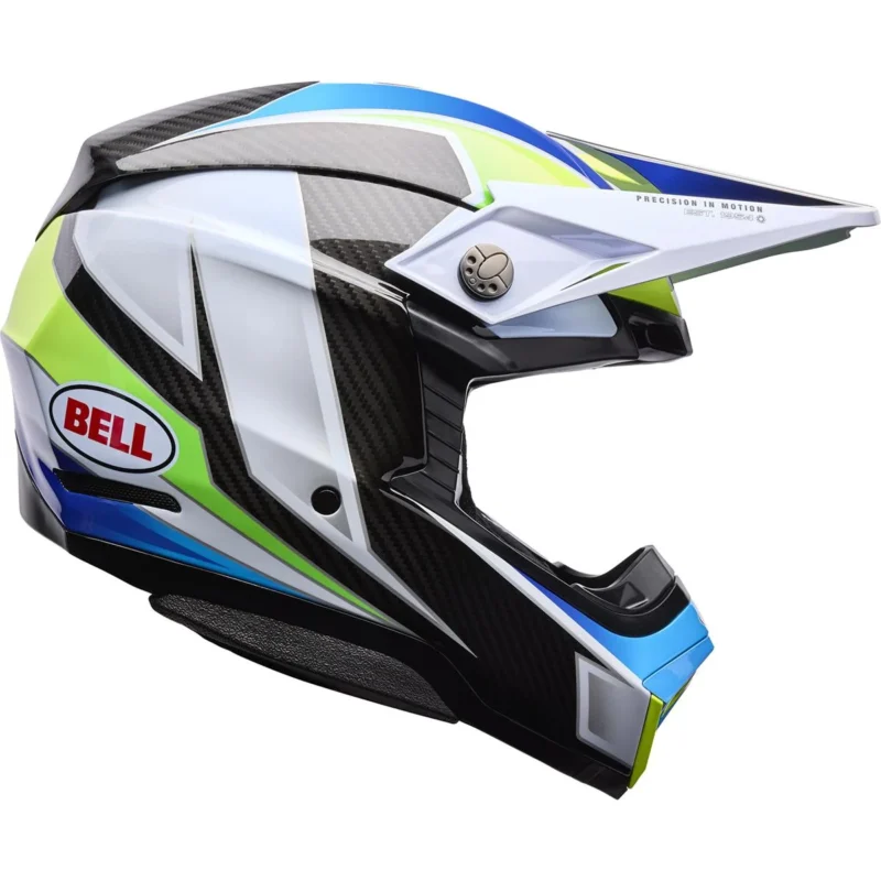 Bell Moto 10 Spherical Grid White Blue Gr.XL